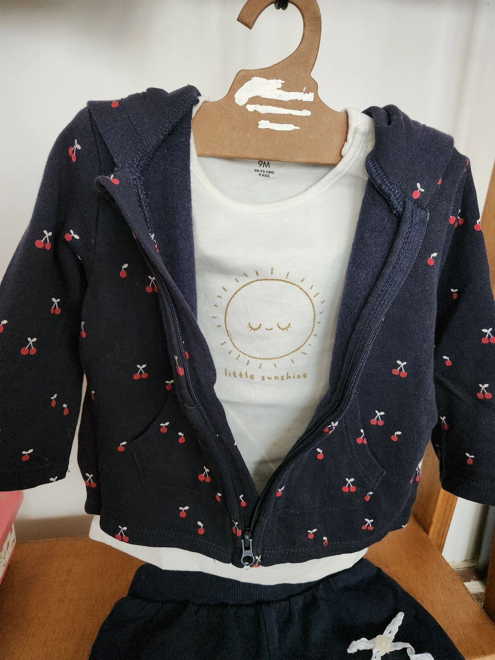 🐻 conjunto de 3 piezas para bebés niñas de 9 meses – photo 2
